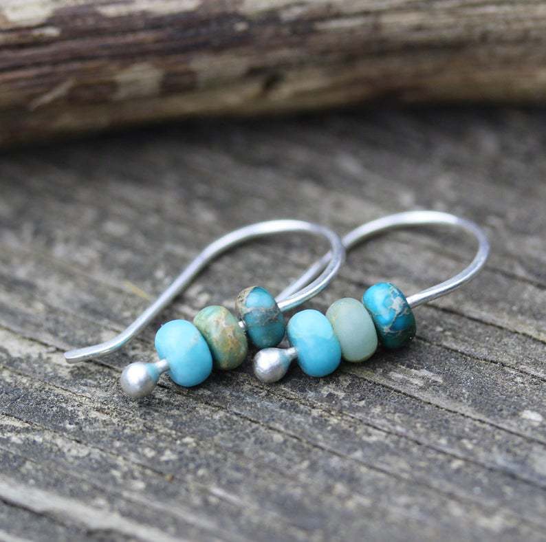 Retro™ Earrings | Turquoise Elegance, Timeless Design