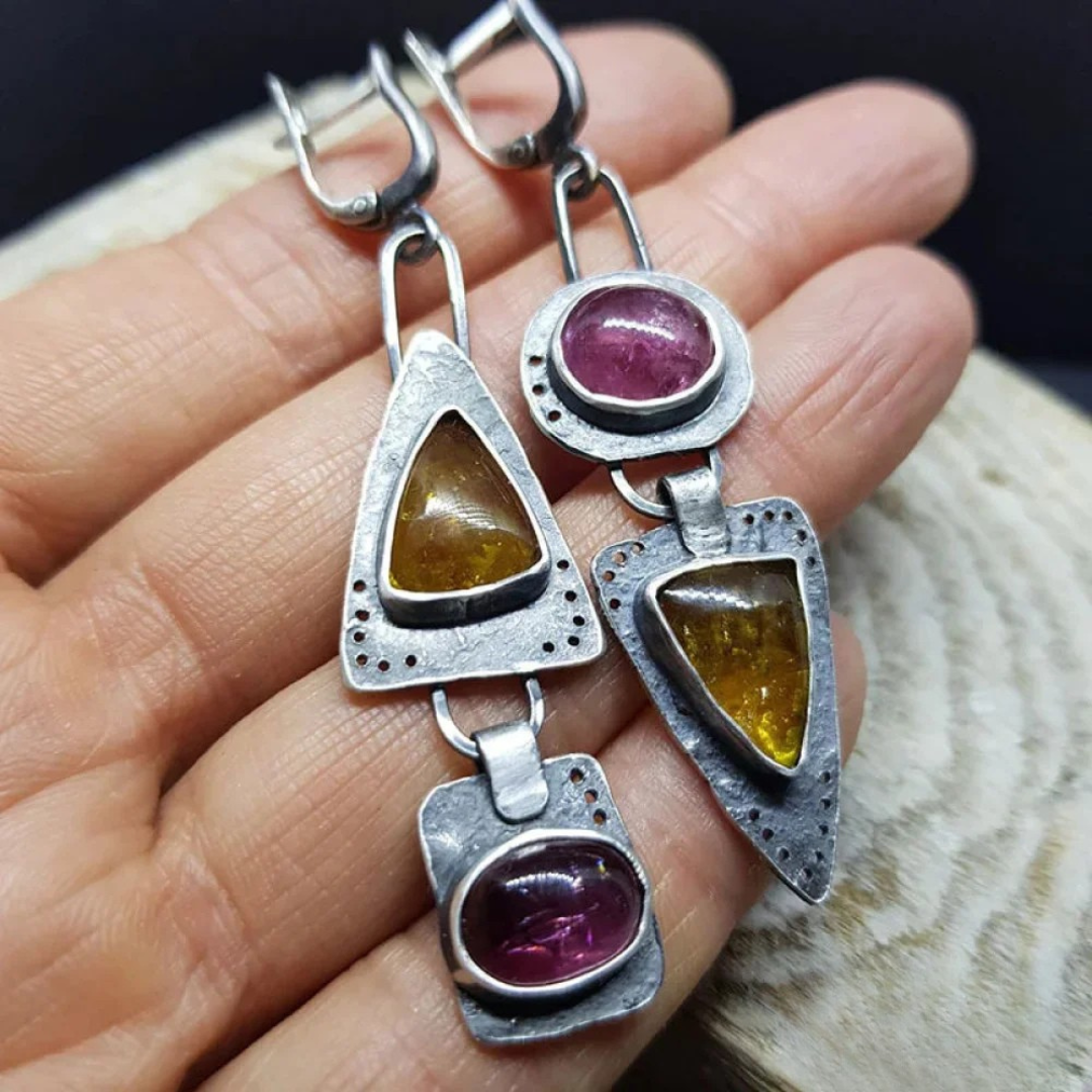 Timeless Geometric Triangle Earrings