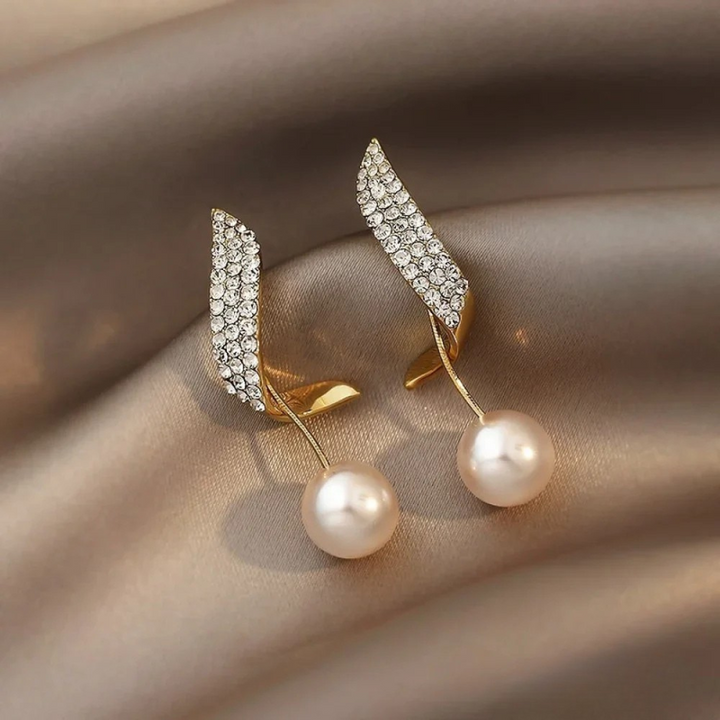 Earrings™ | Elegance in Golden Pearls