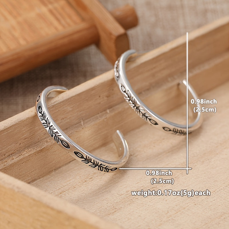 Belmont™ | Silver Hoop Earrings