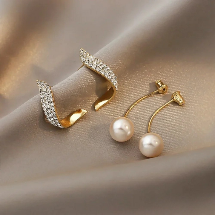 Earrings™ | Elegance in Golden Pearls