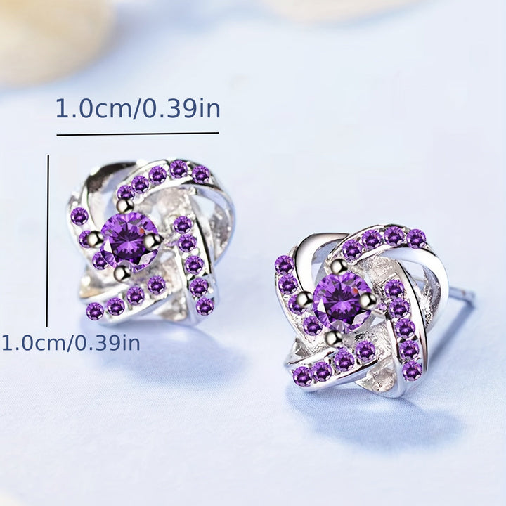 Clover™ Earrings | Elegant earrings in purple