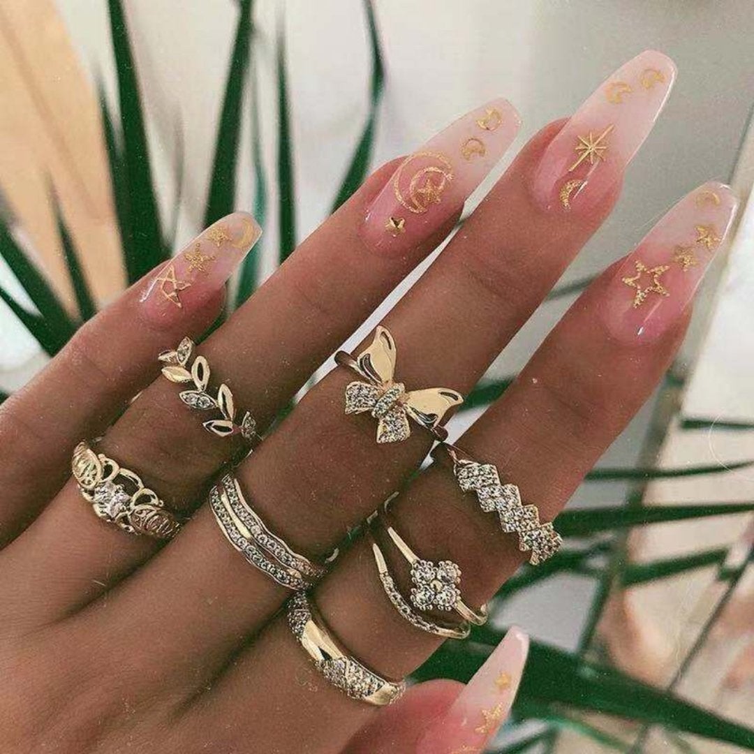 Premium Unique Pack of 8 to 12 Rings