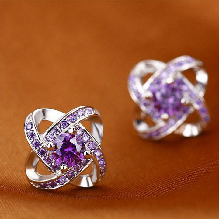 Clover™ Earrings | Elegant earrings in purple