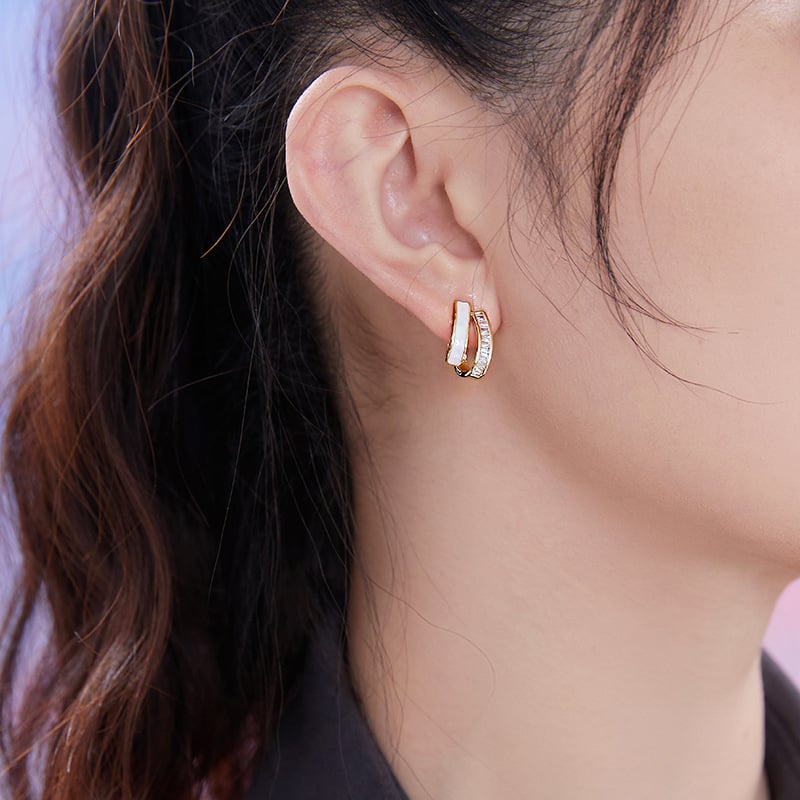 Elegant Hoops™ | Precious Material Earrings