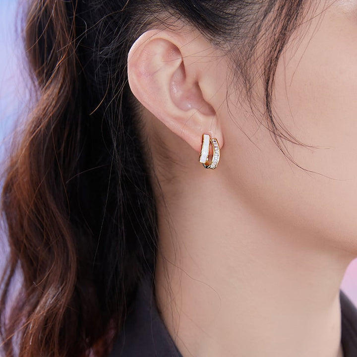 Elegant Hoops™ | Precious Material Earrings