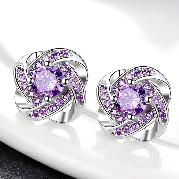 Clover™ Earrings | Elegant earrings in purple