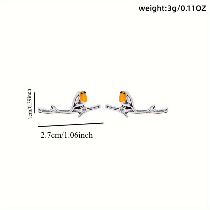 Cartoon Bird Animal Earrings