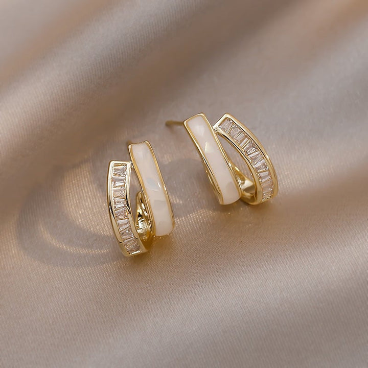 Elegant Hoops™ | Precious Material Earrings