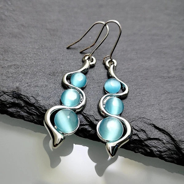 Éclat Bleu™ | Crystal Drop Earrings