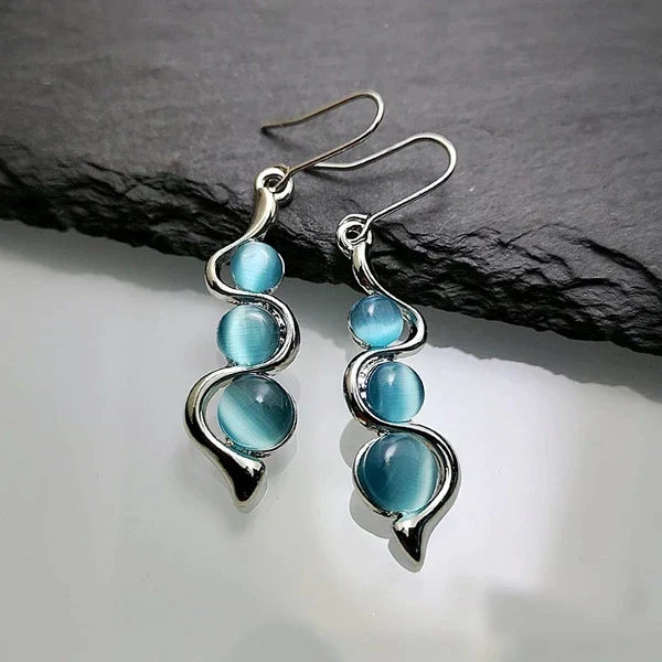 Éclat Bleu™ | Crystal Drop Earrings