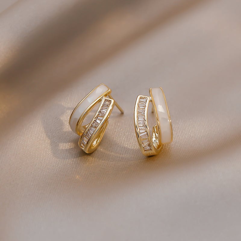 Elegant Hoops™ | Precious Material Earrings