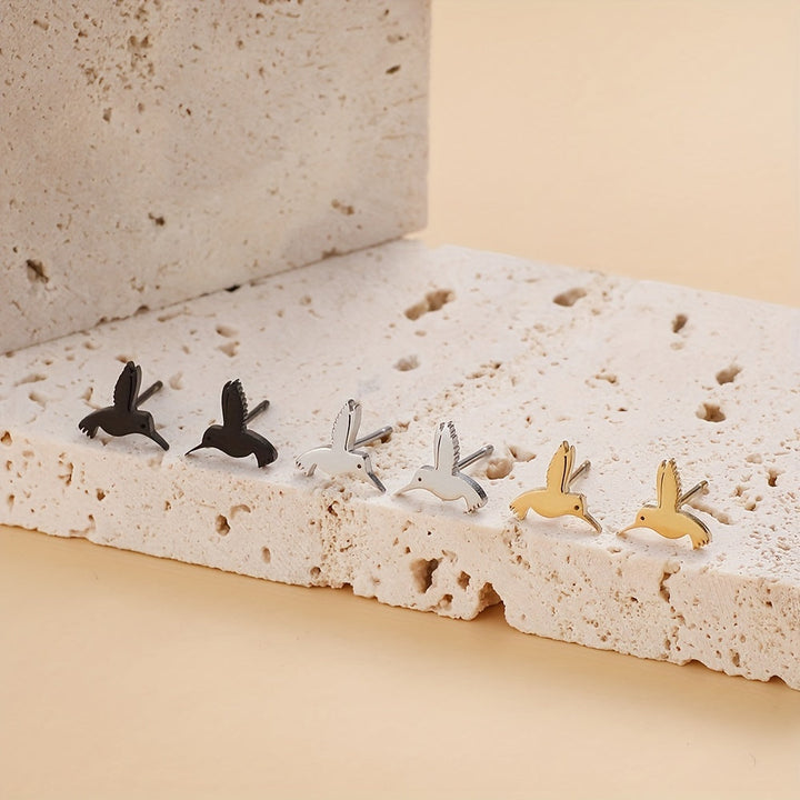Colibri™ | Stainless Steel Earrings, Sleek Style