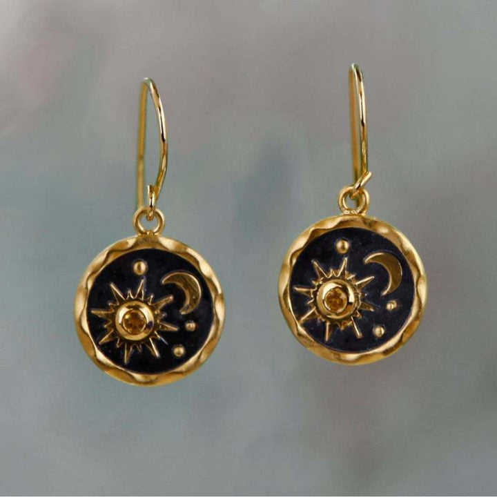 Moon & Sun Boho Earrings