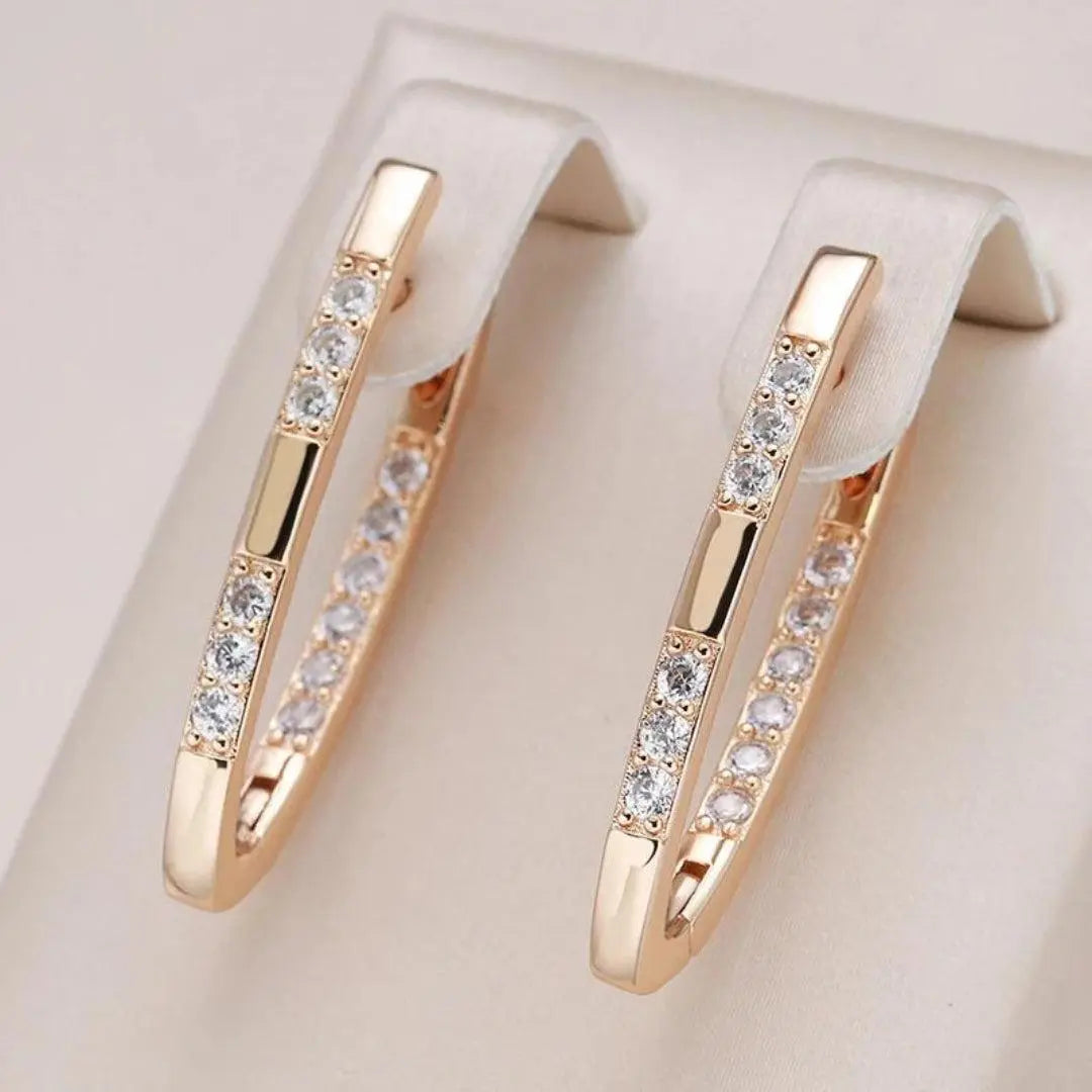 Sophisticated Zirconium Earrings
