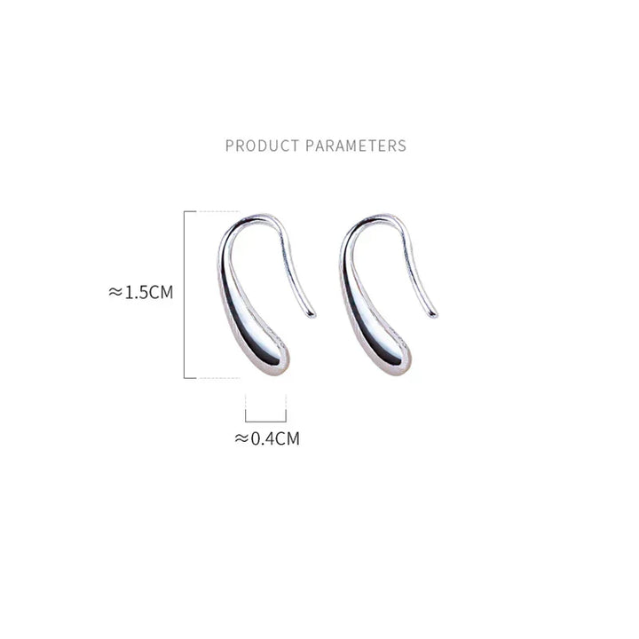 Goutte d'Eau™ | Elegant Silver Earrings