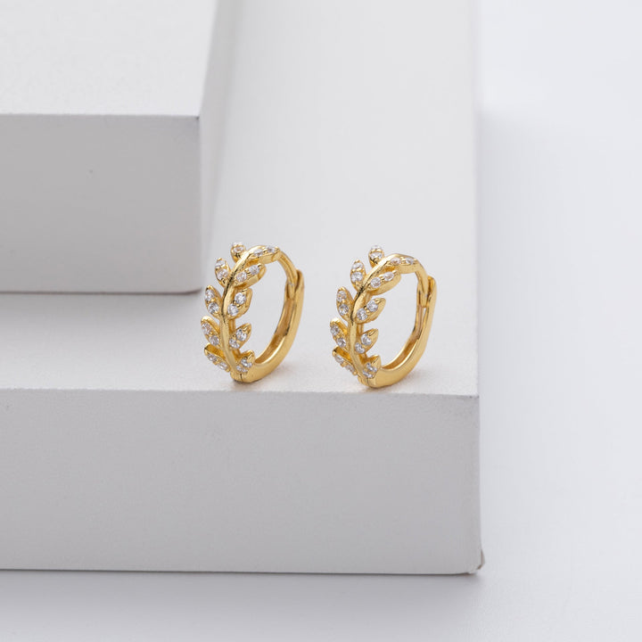 Silver Leaves™ | Elegant Hoop Earrings