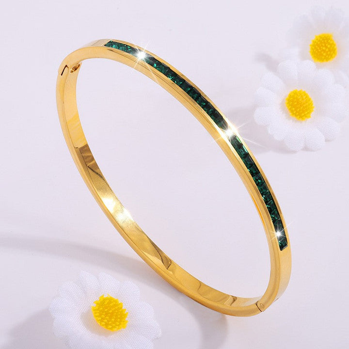 Celestial Green Bracelet | Gold