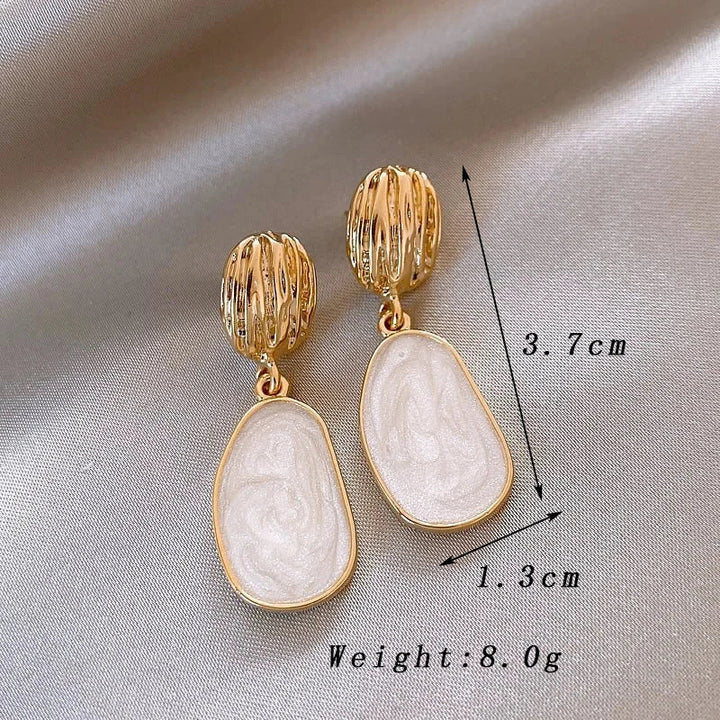 Oval Hoops™ | Vintage Enamel Elegance