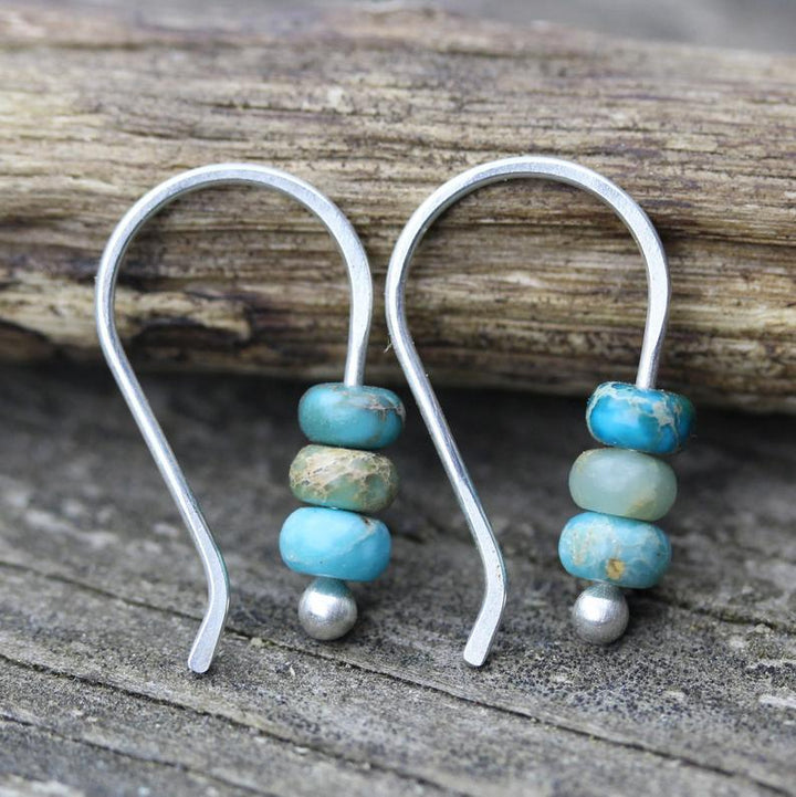Retro™ Earrings | Turquoise Elegance, Timeless Design