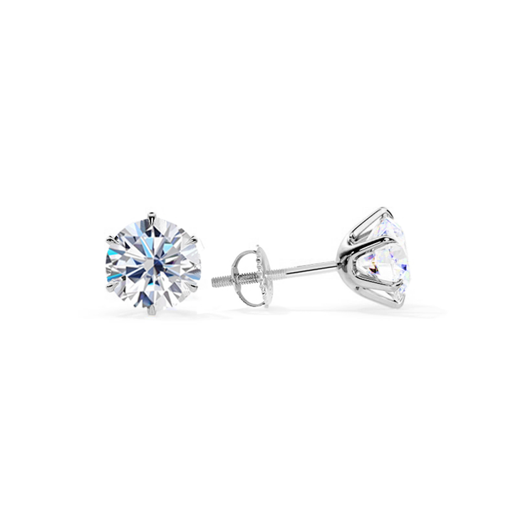 Tera™ | Elegant White Gold Earrings