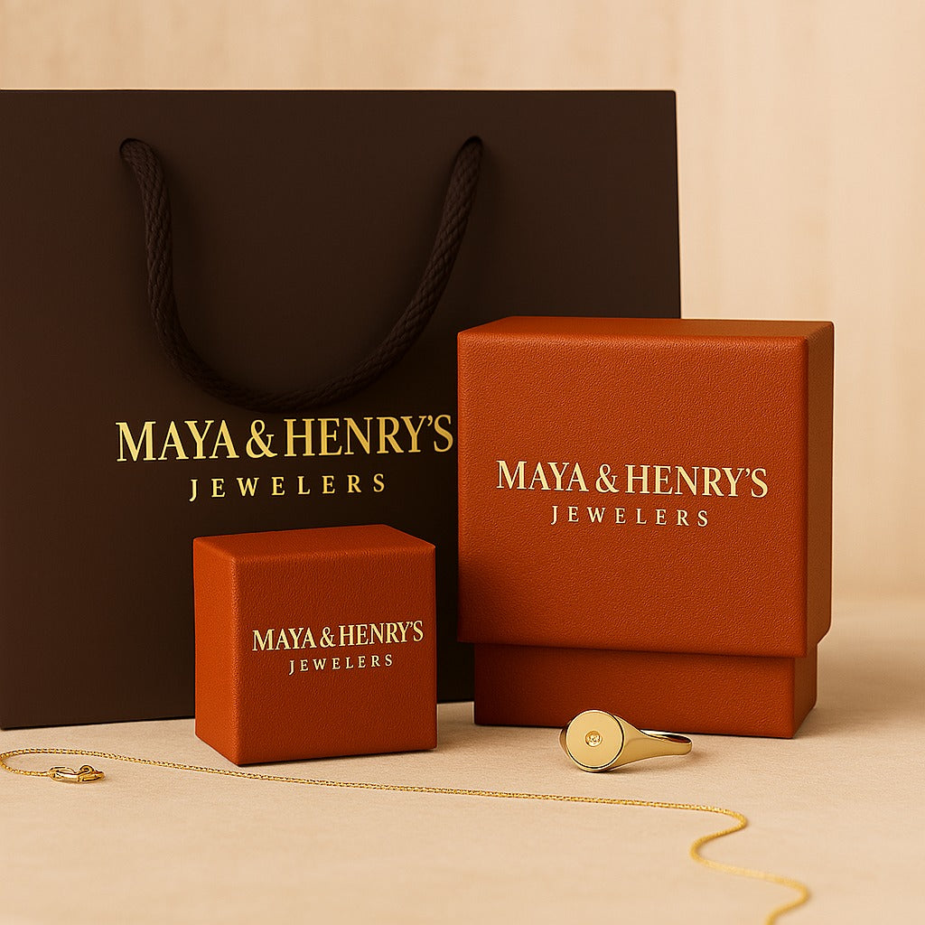 Square green zirconia earrings | Gold