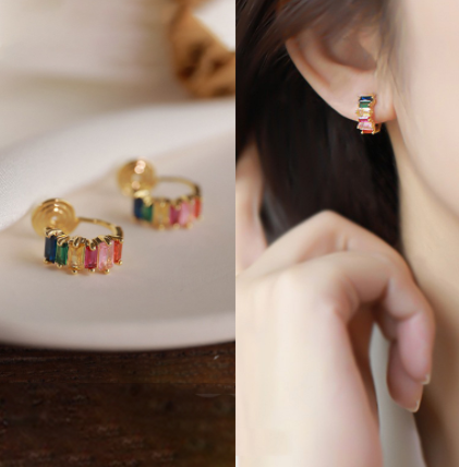 Elegant Hoops™ | Precious Material Earrings