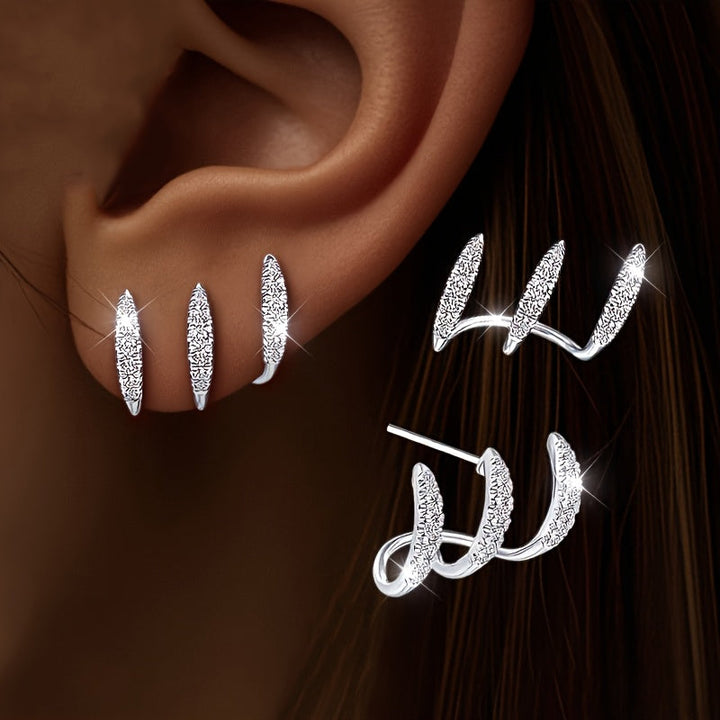 Elegance™ Earrings | Rhinestones, Three Prongs