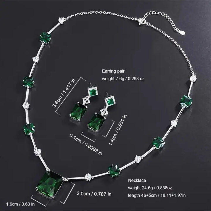 Daphira Verelune Jewelry Set | White Gold