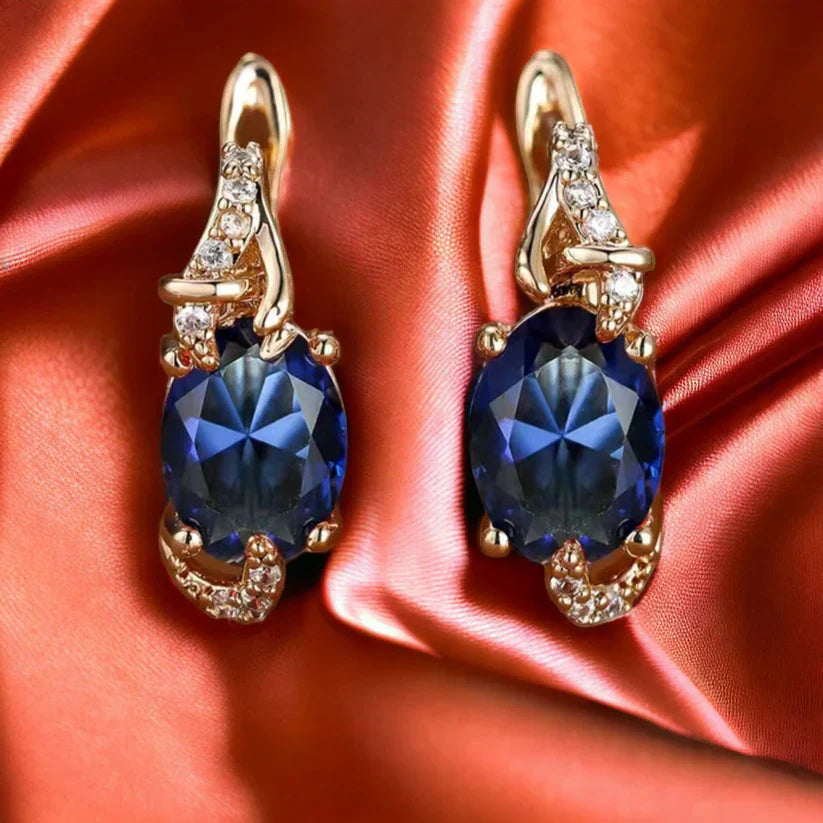 Midnight Gold Royal Earrings