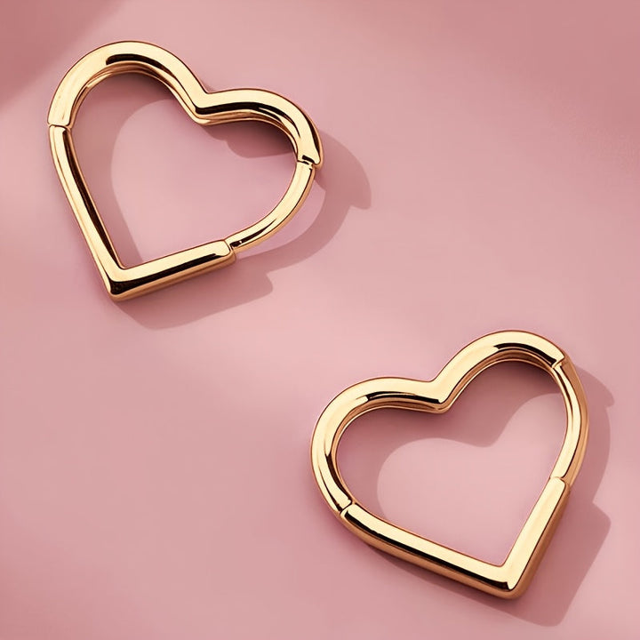 Cœur d'Or™ | Gold-Plated Steel Earrings