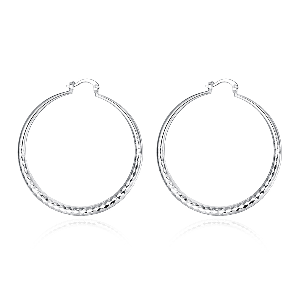Sterling Silver Hoops - Elegant Earrings