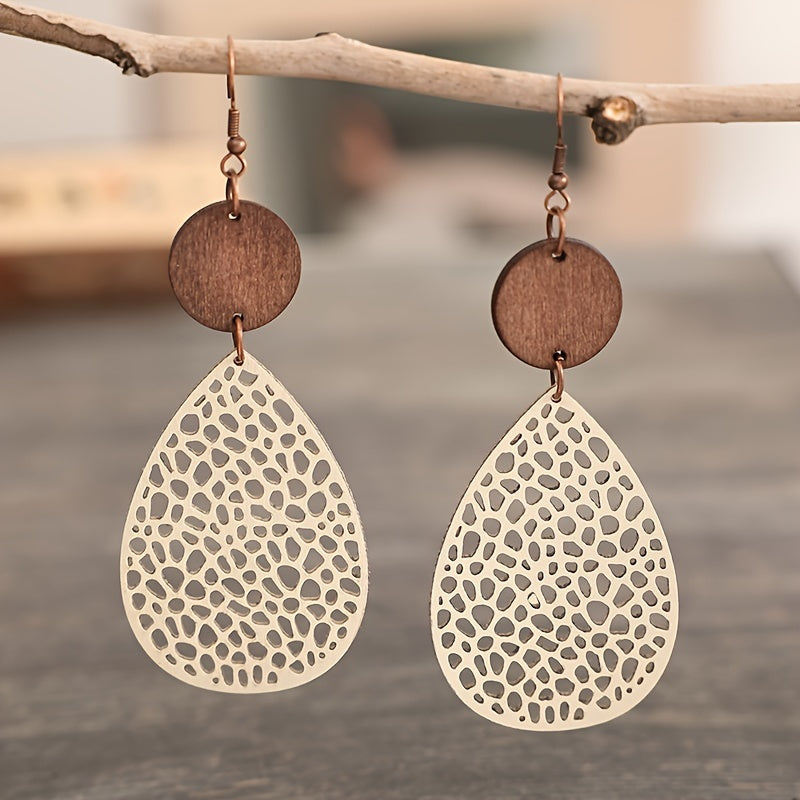 Elegant Drop™ | Refined Material Earrings