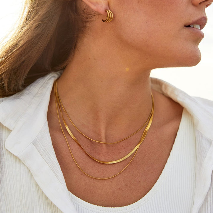 Layered Gold Chain Necklace
