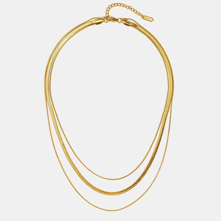 Multi-Strand Gold Chain Necklace