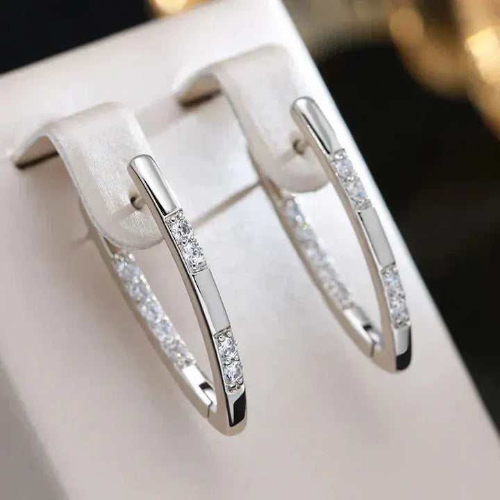Sophisticated Zirconium Earrings