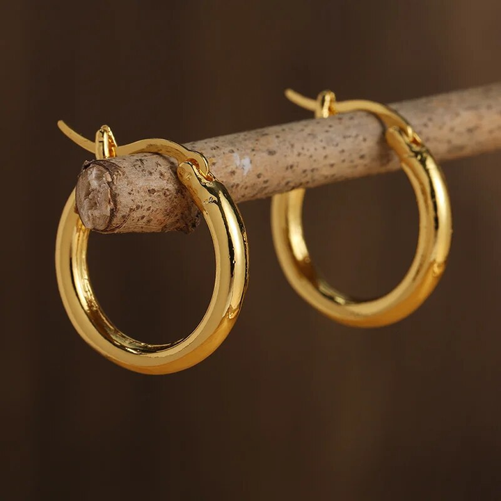 Earrings™ | Polished Silver Hoops, Elegance