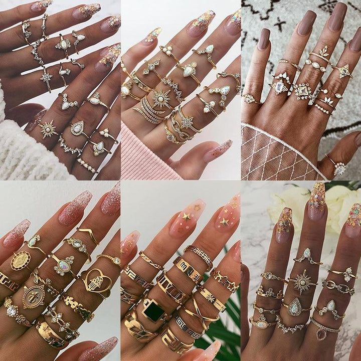 Premium Unique Pack of 8 to 12 Rings