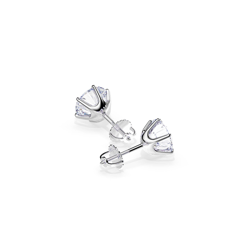 Tera™ | Elegant White Gold Earrings
