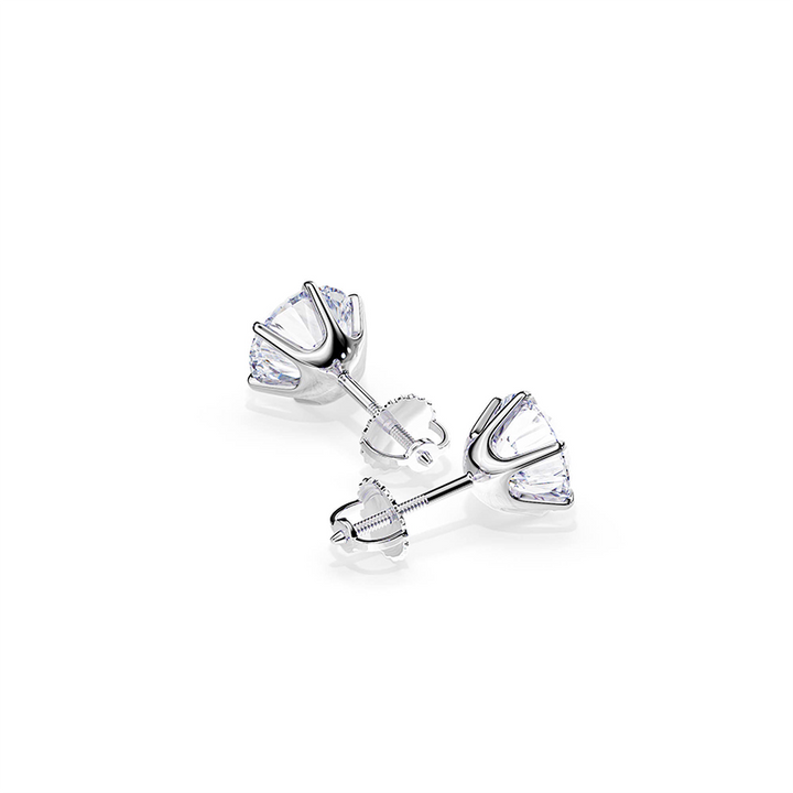 Tera™ | Elegant White Gold Earrings